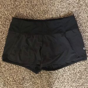 Black Lululemon Athletic Shorts